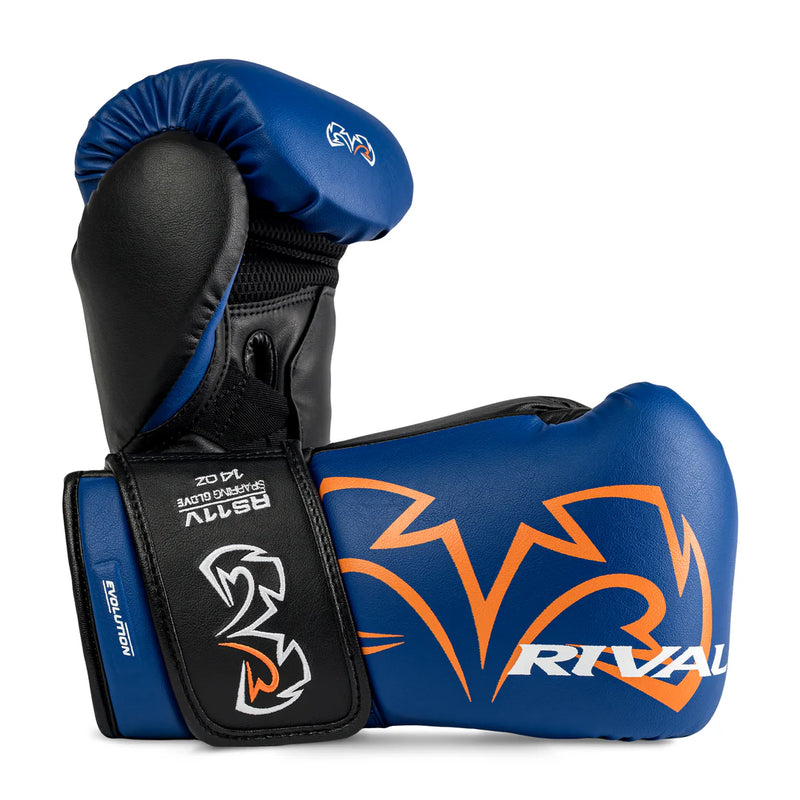 RIVAL RS11V EVOLUTION SPARRING GLOVES - BLUE