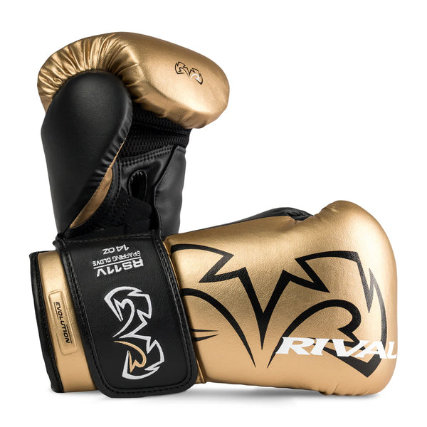 RIVAL RS11V EVOLUTION SPARRING GLOVES - GOLD