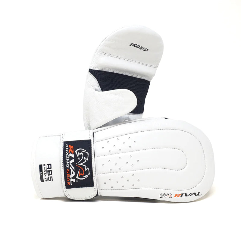 RIVAL RB5 BAG MITTS - WHITE