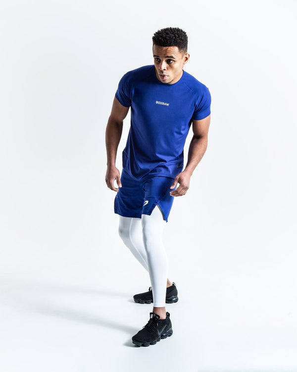 PEP SHORTS (2-IN-1 TRAINING TIGHTS) - BLUE.