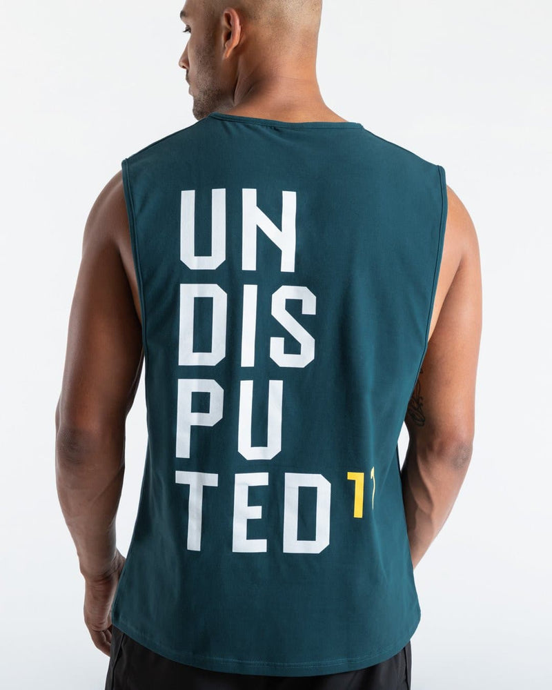 UNDISPUTED17 GRAPHIC MUSCLE TANK GREEN.