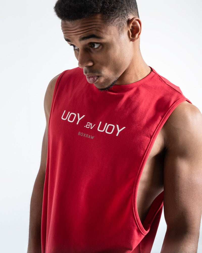 YOU VS. YOU MUSCLE TANK - RED.