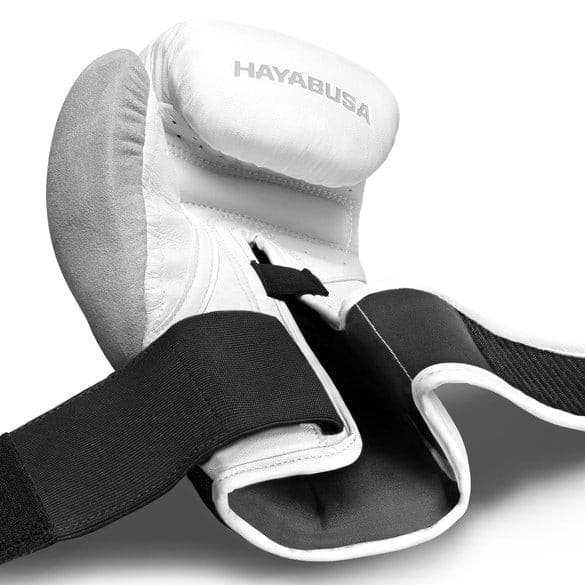 HAYABUSA T3 BOXING GLOVES - WHITE/IRIDESCENT.