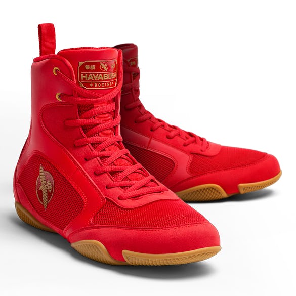 HAYBUSA PRO BOXING SHOES - RED.