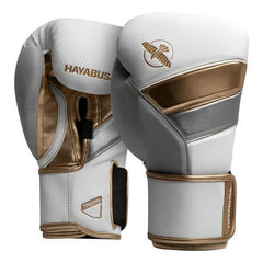 HAYABUSA T3 BOXING GLOVES - WHITE/GOLD