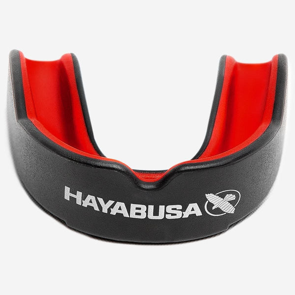 HAYABUSA COMBAT MOUTH GUARD - BLACK/RED.