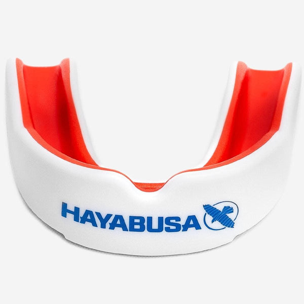 HAYABUSA COMBAT MOUTH GUARD - WHITE/RED.