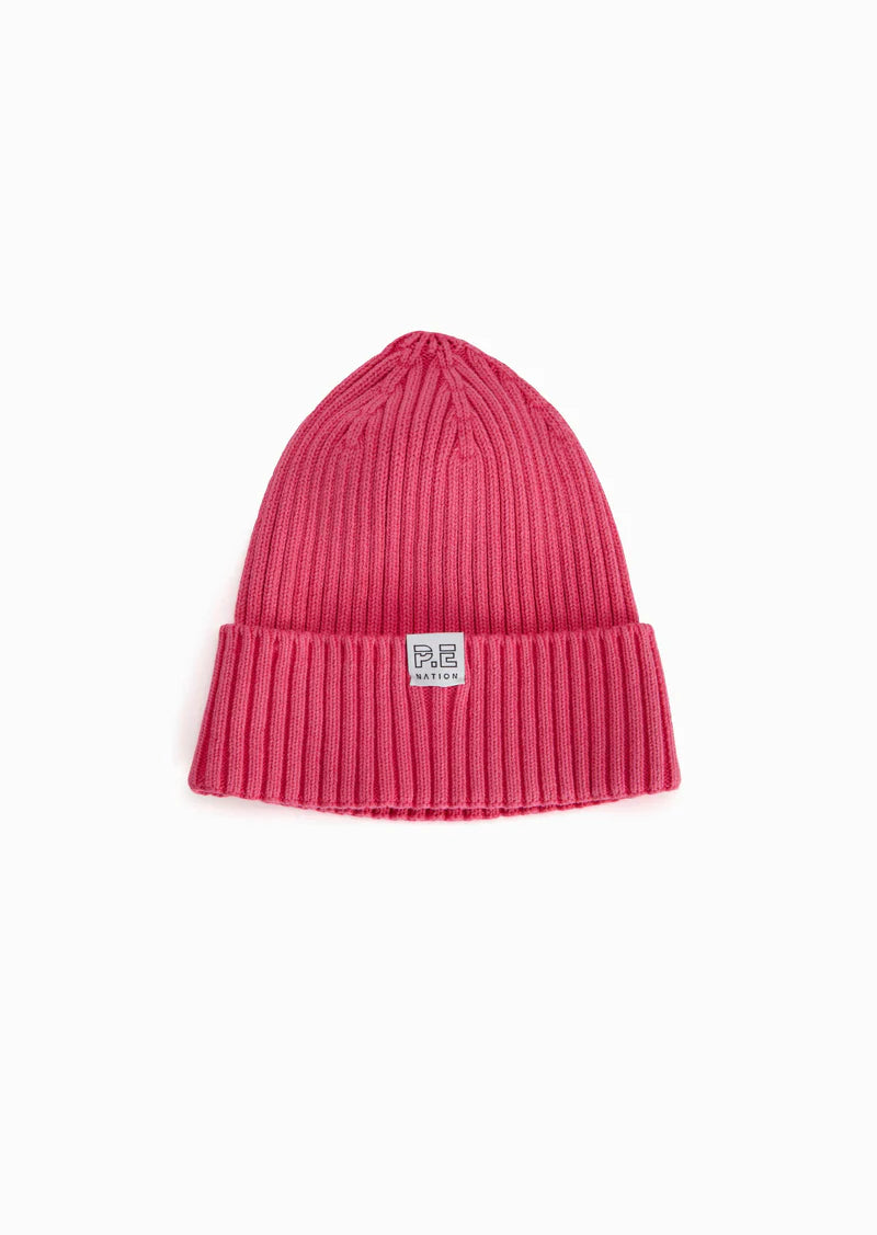 DEFENDING ZONE BEANIE IN PINK GLO