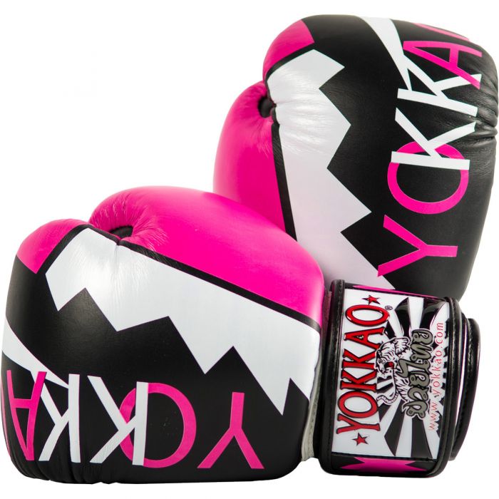 YOKKAO FROST PINK BOXING GLOVES.