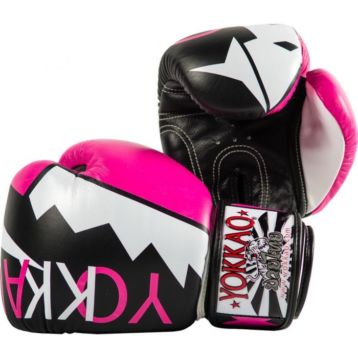 YOKKAO FROST PINK BOXING GLOVES.
