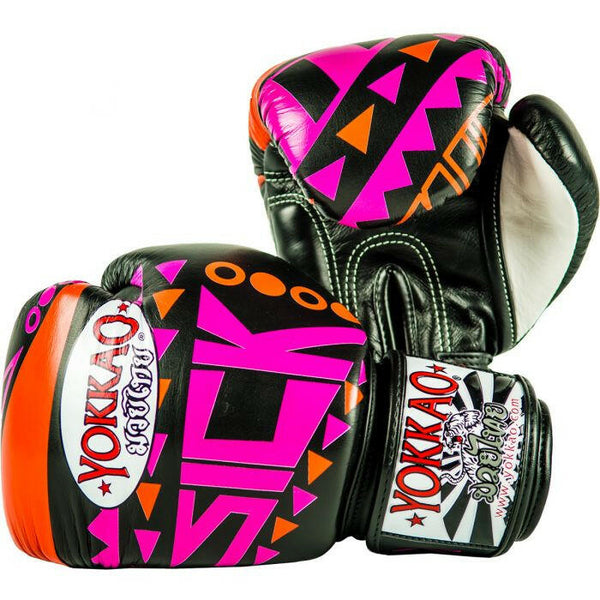 SICK MUAY THAI BOXING GLOVES ORANGE/PINK.