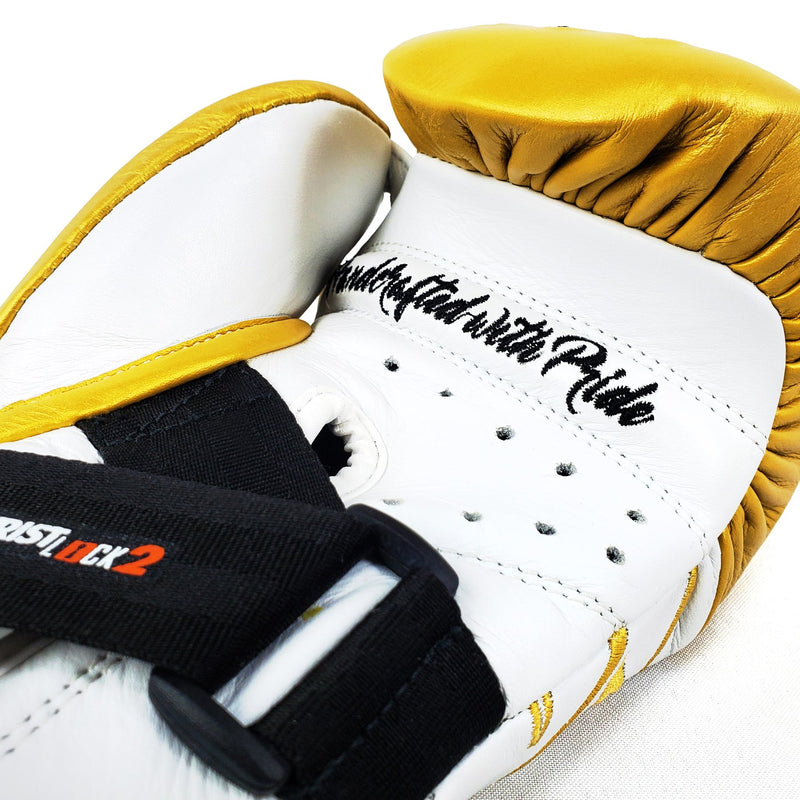 RIVAL RFX-GUERRERO INTELLI-SHOCK BAG GLOVES UNDISPUTED EDITION - WHITE/GOLD.