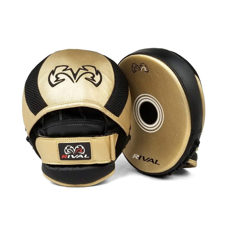 RIVAL RPM11 EVOLUTION PUNCH MITTS - GOLD/BLACK.