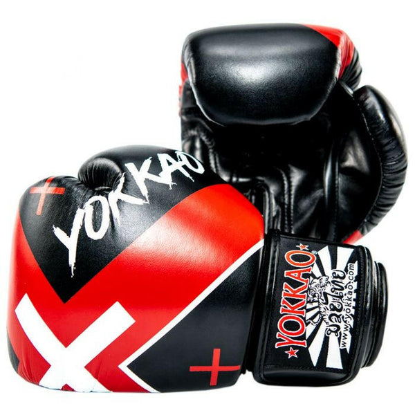 X-BLACK MUAY THAI BOXING GLOVES.